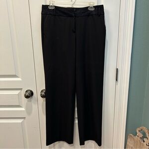 New Directions Classic Black Lace Trimmed Top Women's Sz. 8 Dress Pants